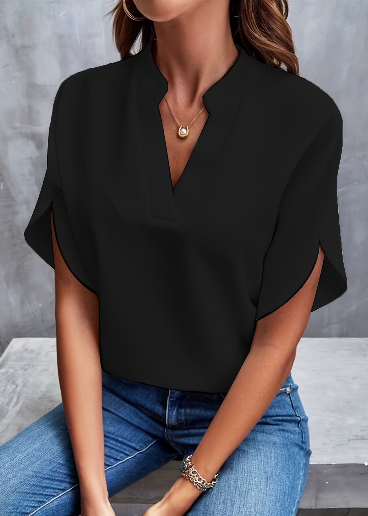Marline - Plain Stylish Blouse