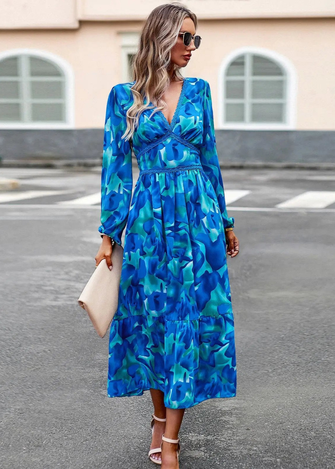 Lara - Flattering Floral Dress