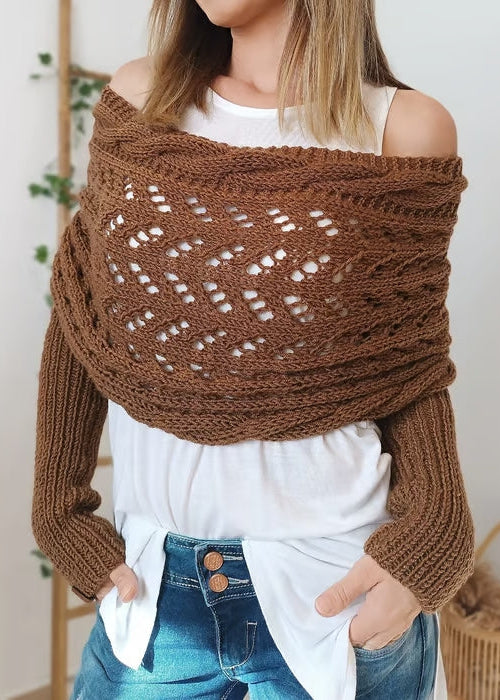 Alyssa - Boho Knitted Wrap