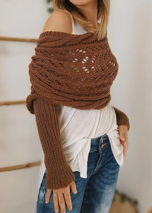 Alyssa - Boho Knitted Wrap