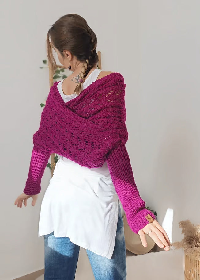 Alyssa - Boho Knitted Wrap