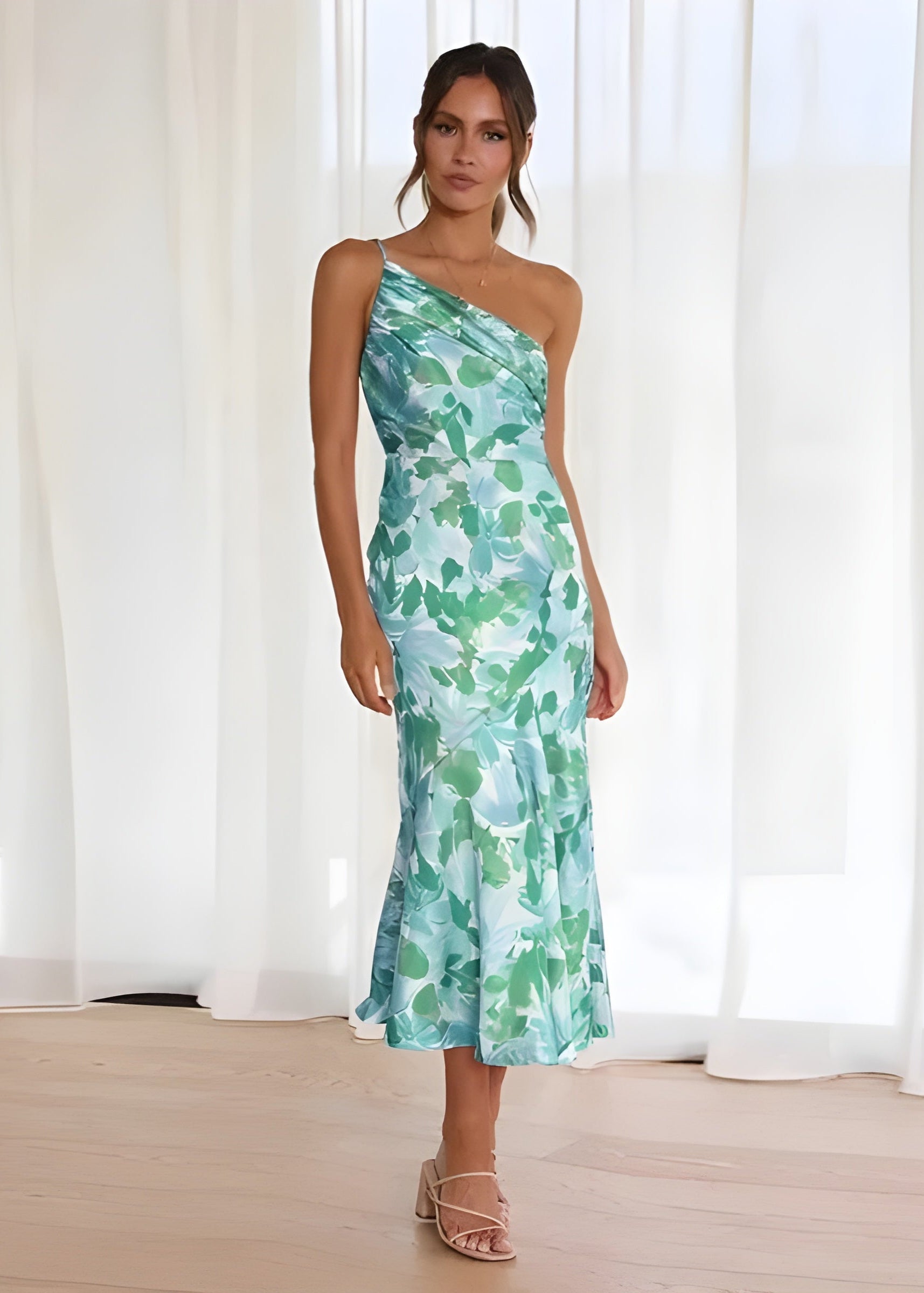 Eveline –  One-Shoulder Summer Dress