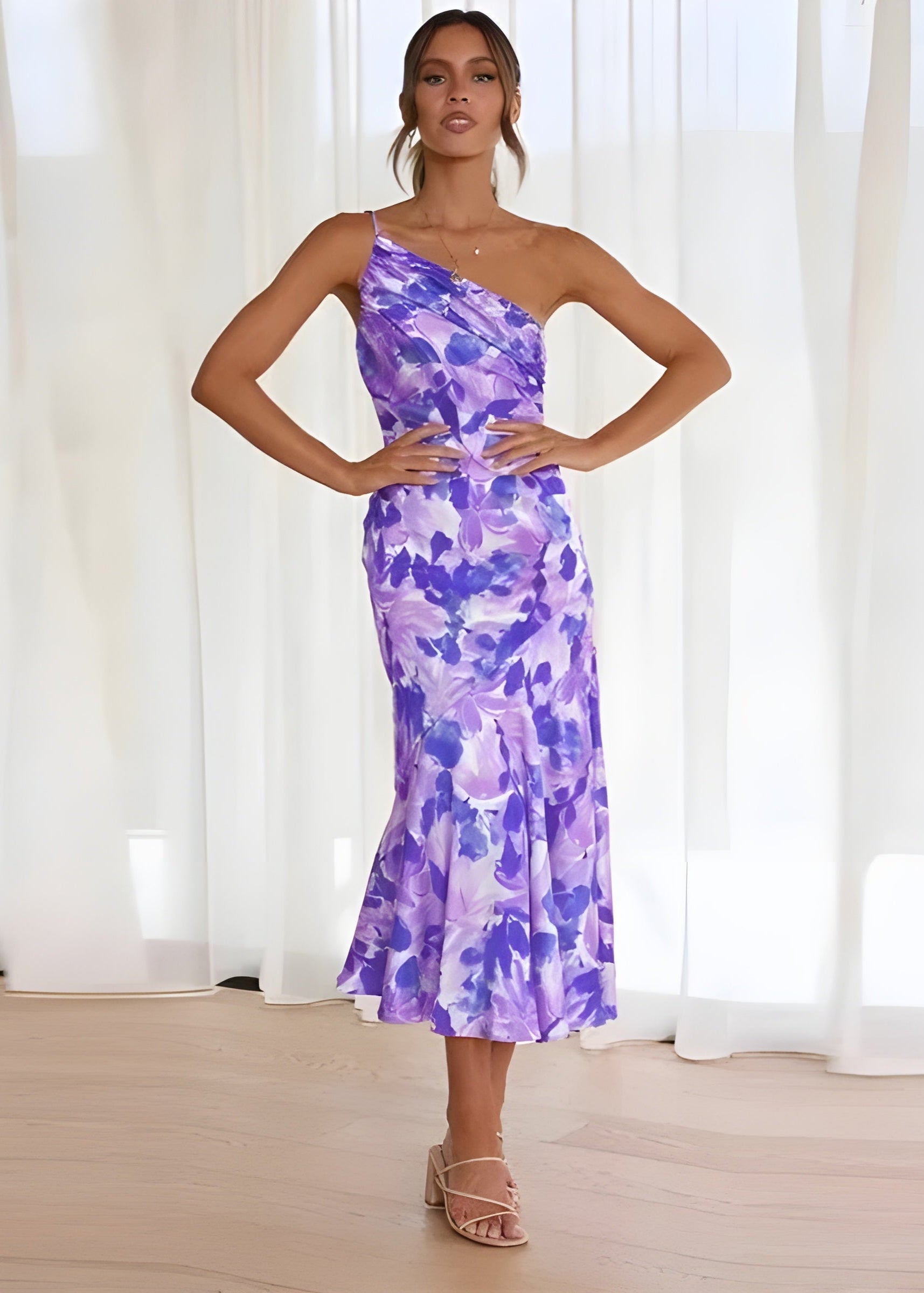 Eveline –  One-Shoulder Summer Dress