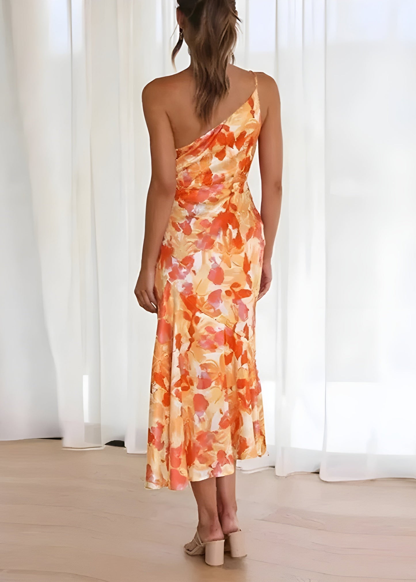 Eveline –  One-Shoulder Summer Dress