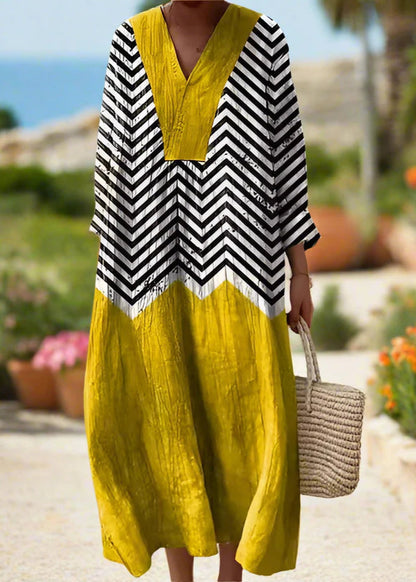 Karla - Chic Summer Dress with Geometric Design