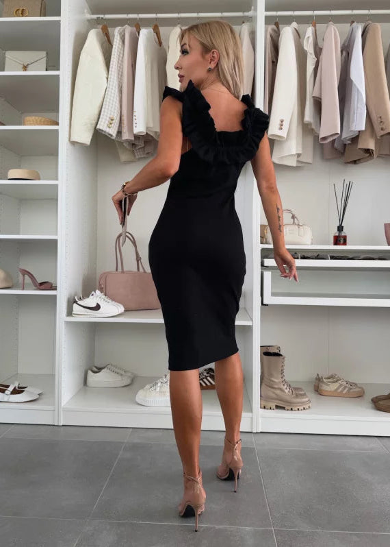 Karen -  Off-Shoulder Ruffle Dress